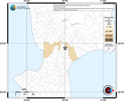 Mappa territorio comunale con almeno 3 questionari