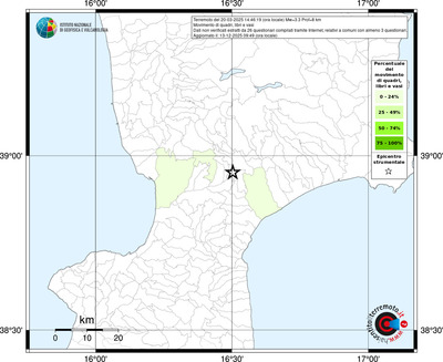 Mappa territorio comunale con almeno 3 questionari
