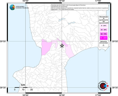 Mappa territorio comunale con almeno 3 questionari