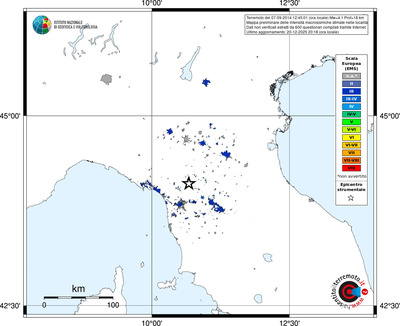 Mappa EMS - territori località