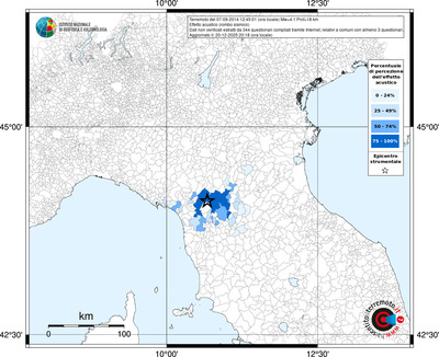 Mappa territorio comunale con almeno 3 questionari