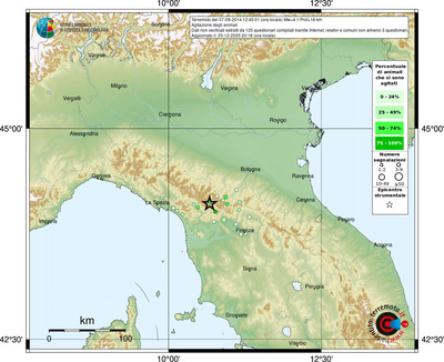 Mappa comuni con almeno 3 questionari