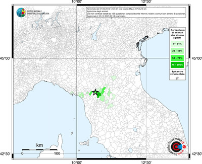 Mappa territorio comunale con almeno 3 questionari