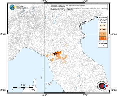 Mappa territorio comunale con almeno 3 questionari