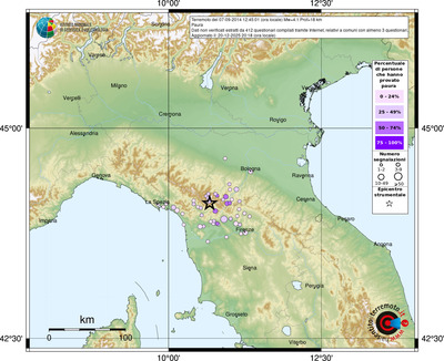 Mappa comuni con almeno 3 questionari