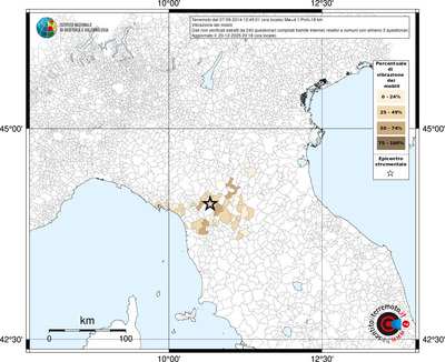 Mappa territorio comunale con almeno 3 questionari