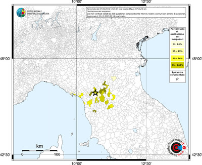 Mappa territorio comunale con almeno 3 questionari