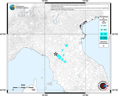 Mappa territorio comunale con almeno 3 questionari