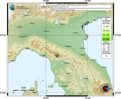 Mappa comuni con almeno 3 questionari