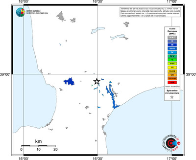 Mappa EMS - territori località