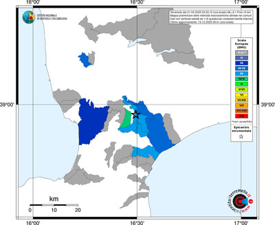 Mappa EMS - territori comuni