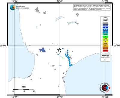 Mappa MCS - territori località
