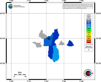Mappa EMS - territori comuni