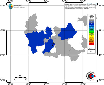 Mappa EMS - territori comuni