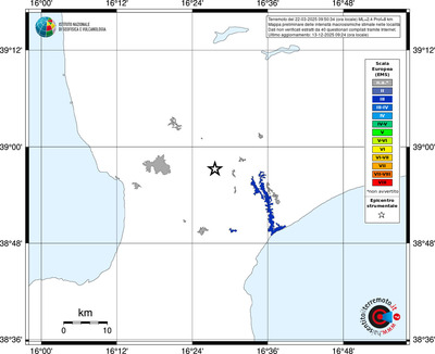 Mappa EMS - territori località