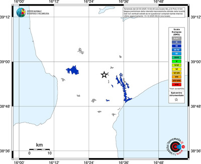 Mappa EMS - territori località