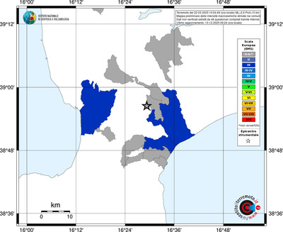 Mappa EMS - territori comuni