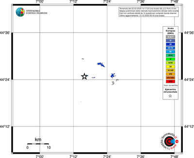 Mappa EMS - territori località