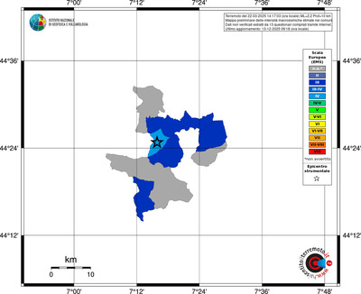 Mappa EMS - territori comuni