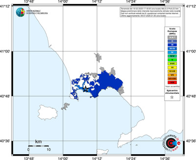 Mappa EMS - territori delle località