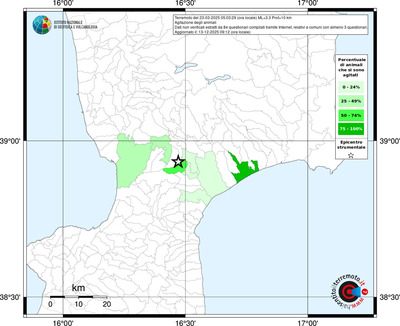 Mappa territorio comunale con almeno 3 questionari