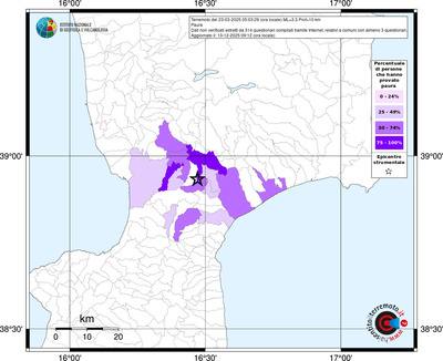 Mappa territorio comunale con almeno 3 questionari