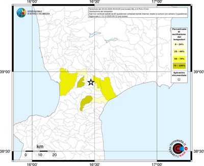 Mappa territorio comunale con almeno 3 questionari