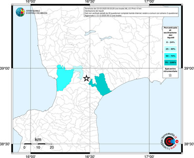 Mappa territorio comunale con almeno 3 questionari