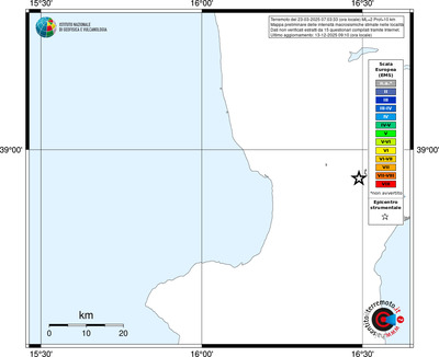 Mappa EMS - territori località