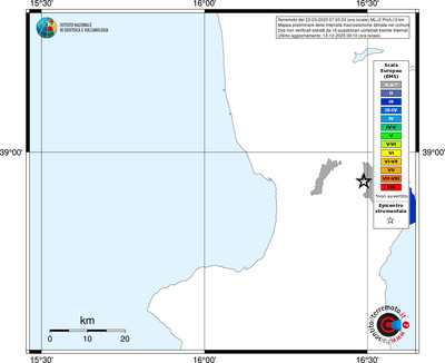 Mappa EMS - territori comuni