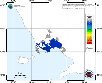 Mappa EMS - territori località