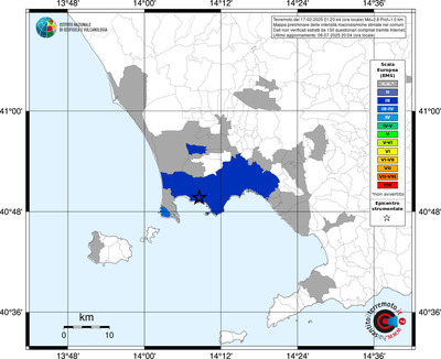 Mappa EMS - territori comunali
