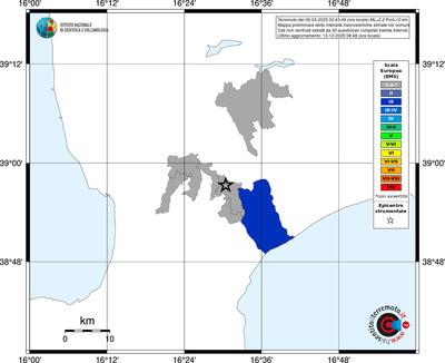 Mappa EMS - territori comuni