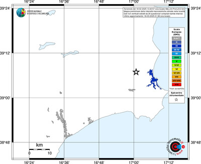 Mappa EMS - territori delle località