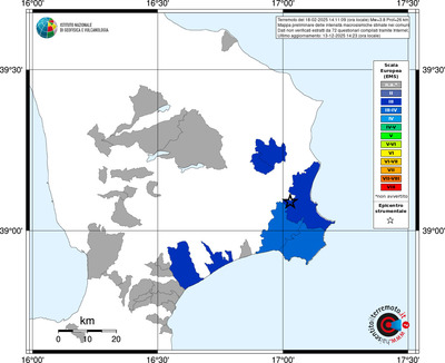 Mappa EMS - territori comuni