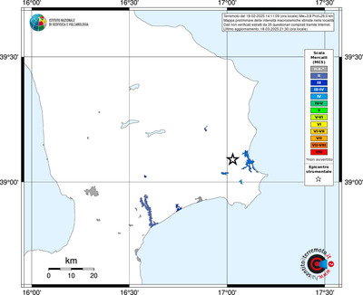 Mappa MCS - territori delle località