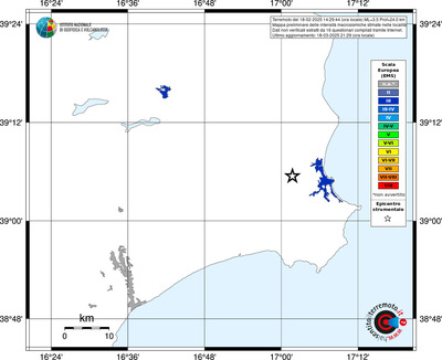 Mappa EMS - territori delle località