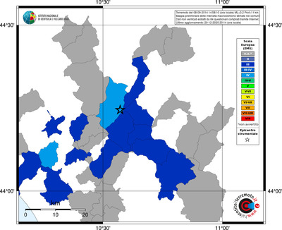 Mappa EMS - territori comuni