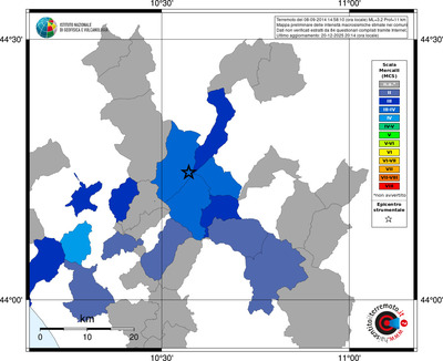 Mappa MCS - territori comuni