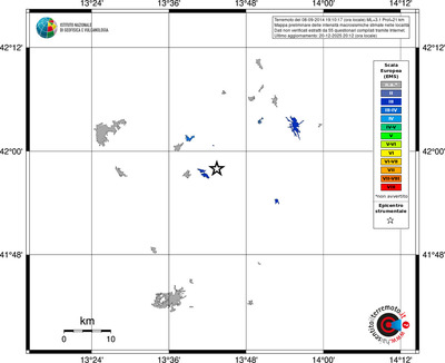 Mappa EMS - territori località