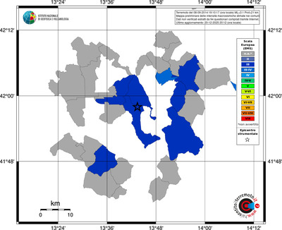 Mappa EMS - territori comuni
