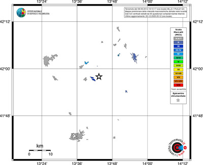 Mappa MCS - territori località