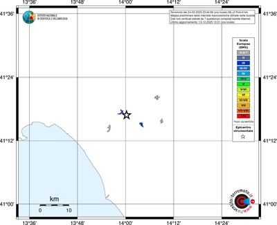 Mappa EMS - territori località