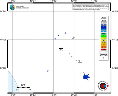 Mappa EMS - territori località