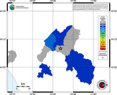 Mappa EMS - territori comuni