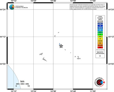 Mappa EMS - territori località