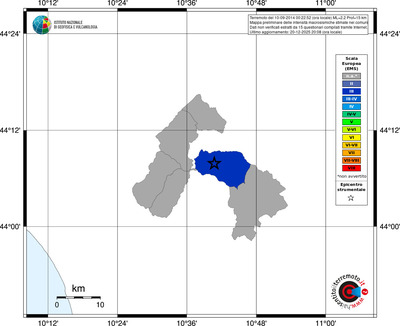 Mappa EMS - territori comuni