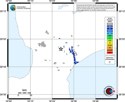 Mappa EMS - territori località