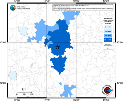 Mappa territorio comunale con almeno 3 questionari