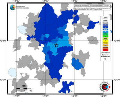 Mappa EMS - territori comuni